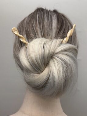 Minimalist Hair Stick Set Tortoiseshell Beige Pink Bun Hair Pins Women Elegant